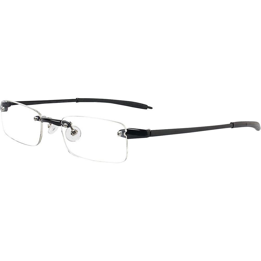 Visualites Rectangle Reading Glasses 1.25 Black Visualites Sunglasses