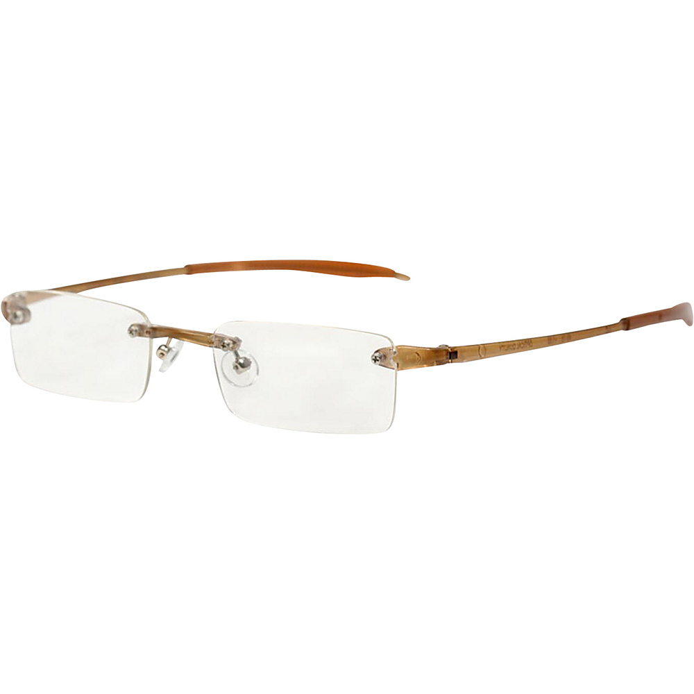 Visualites Rectangle Reading Glasses 1.25 Khaki Visualites Sunglasses