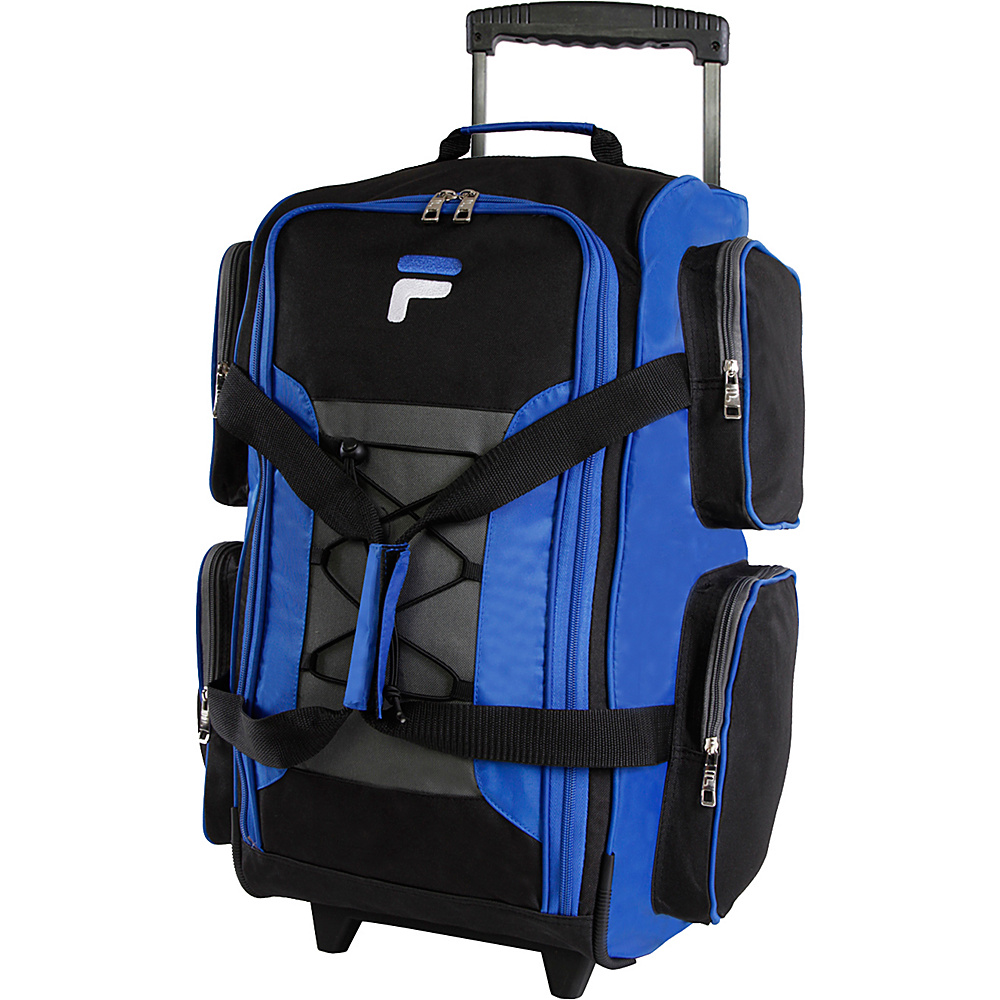 Fila 22 Lightweight Carry On Rolling Duffel Bag Blue Fila Rolling Duffels