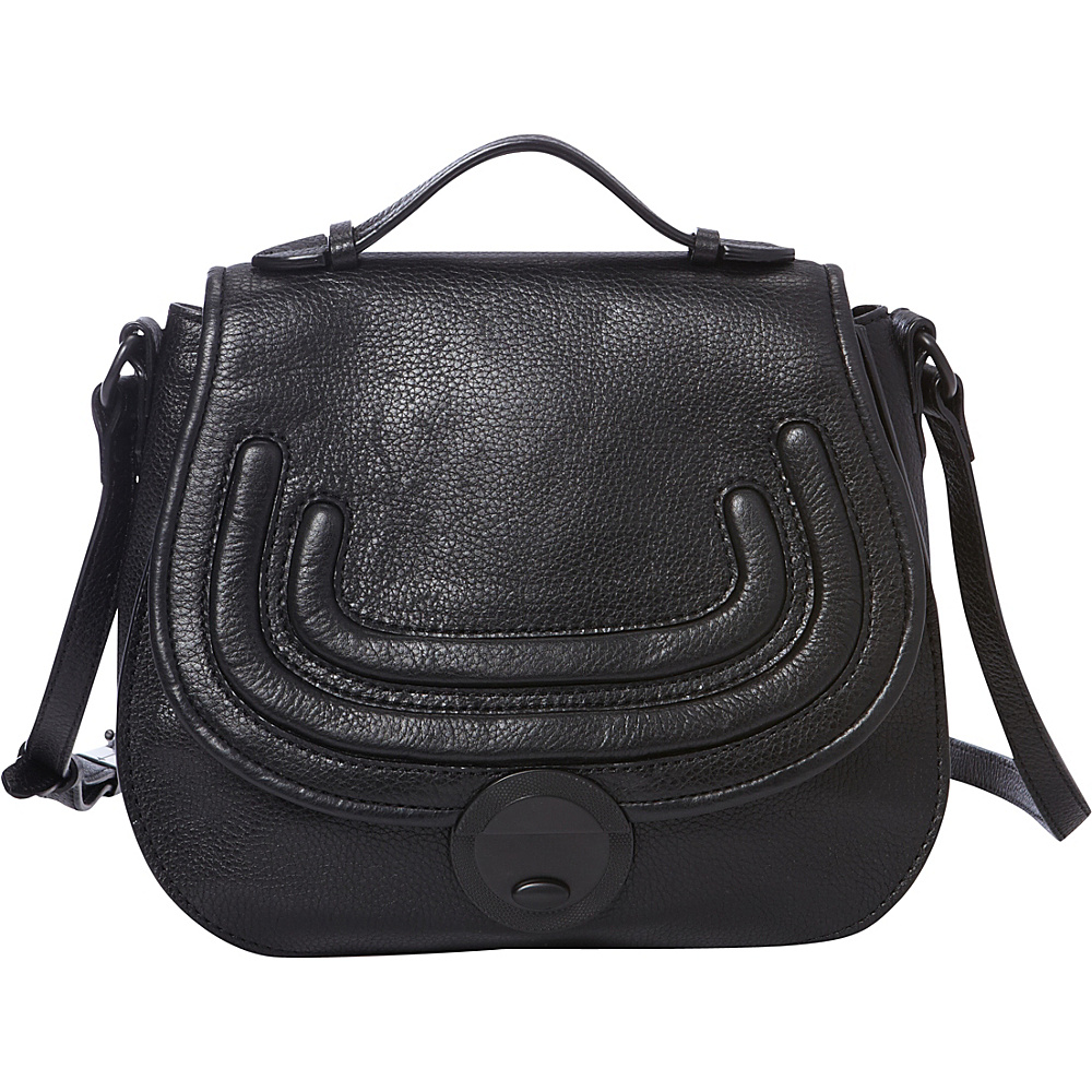 Foley Corinna Stephi Saddle Bag Black Foley Corinna Designer Handbags