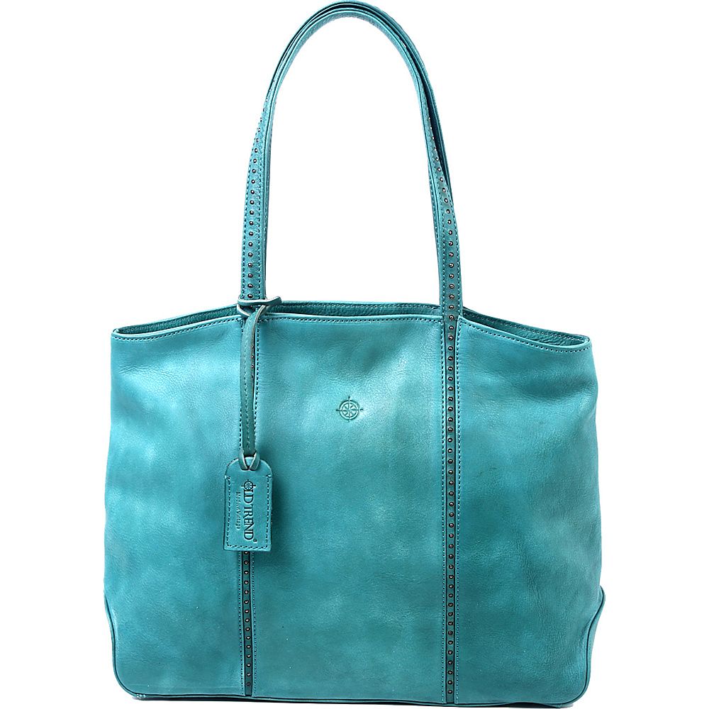 Old Trend Dancing Bamboo Tote Aqua Old Trend Leather Handbags