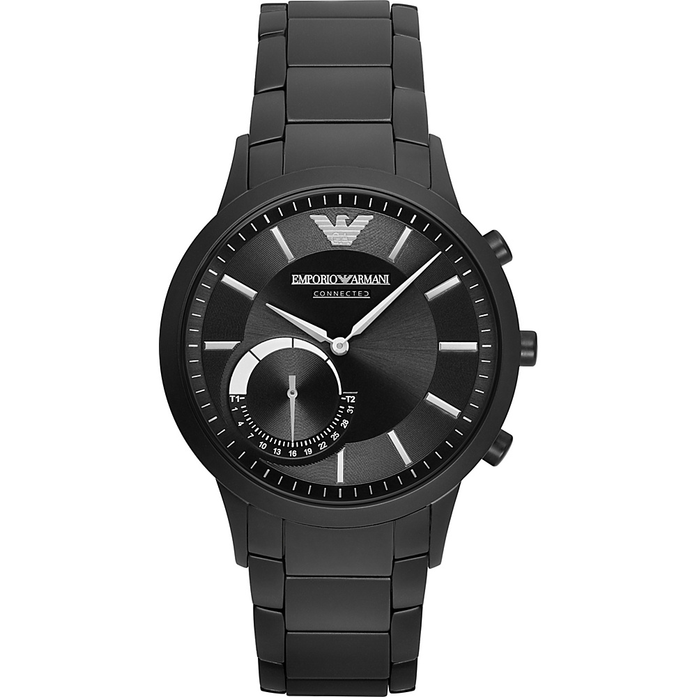 Emporio Armani Hybrid Smartwatch Black Black Emporio Armani Wearable Technology