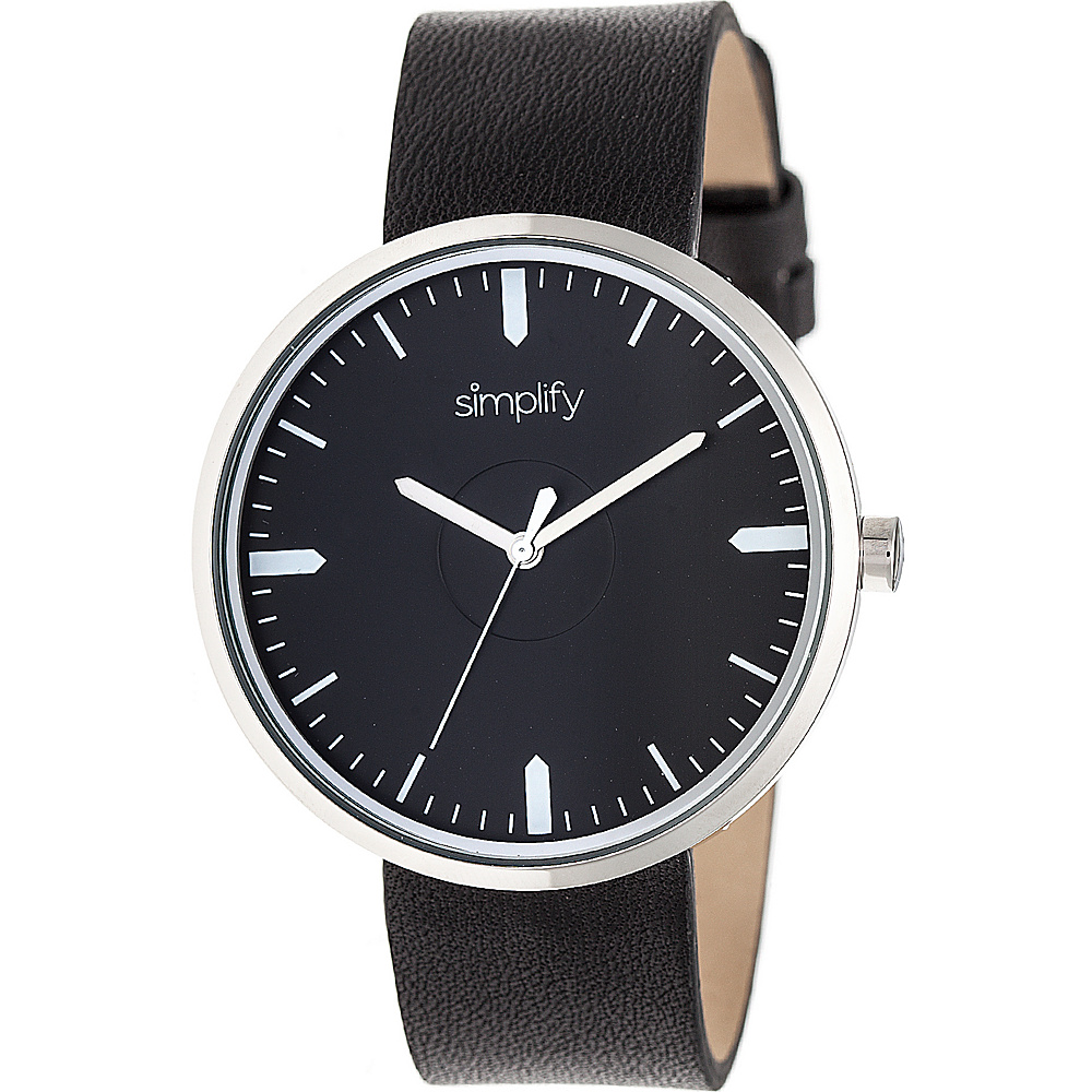Simplify The 4500 Unisex Watch Black Silver Black Simplify Watches