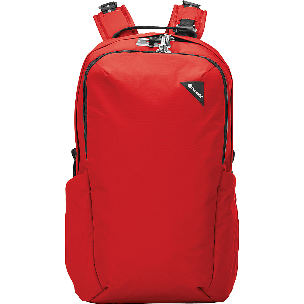 Pacsafe Vibe 25 Anti Theft 25L Backpack Red Pacsafe Business Laptop Backpacks