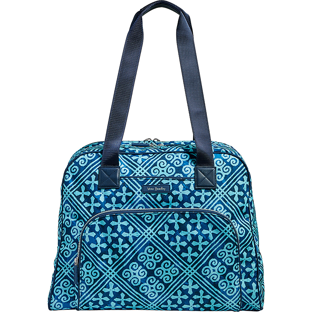 Vera Bradley Lighten Up Go Anywhere Carry On Cuban Tiles Vera Bradley Luggage Totes and Satchels