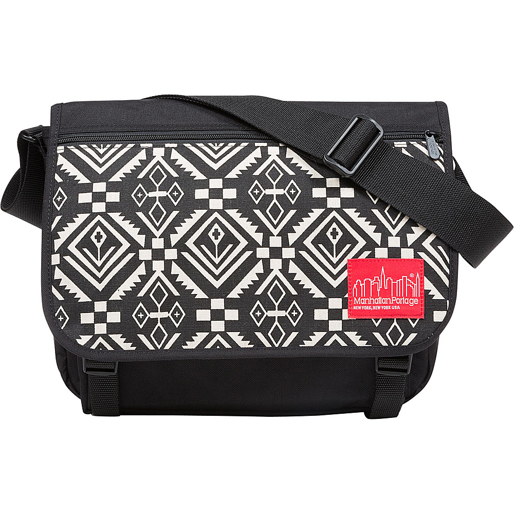 Manhattan Portage Totem Europa With Back Zipper And Compartments Black Manhattan Portage Messenger Bags