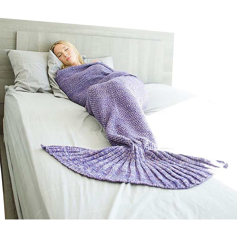 Koolulu Mermaid Blanket Purple Pink Koolulu Travel Pillows Blankets