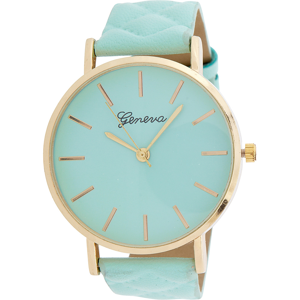 Samoe Quilted Band Watch Mint Samoe Watches