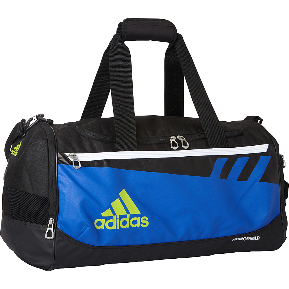 adidas Team Issue Medium X Duffel Bag Exclusive Bold Blue Black Solar Slime adidas All Purpose Duffels