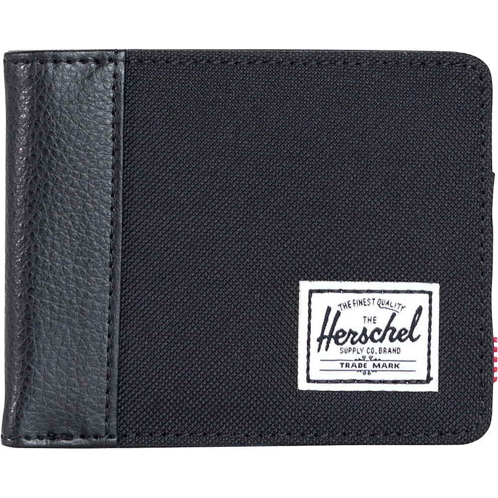 Herschel Supply Co. Edward Bi Fold Wallet Black Black Synthetic Leather Herschel Supply Co. Men s Wallets