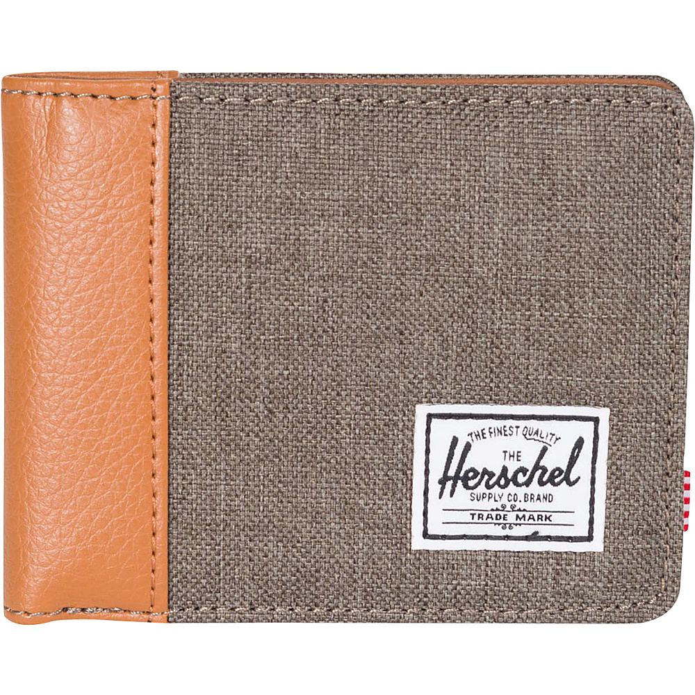 Herschel Supply Co. Edward Bi Fold Wallet Canteen Crosshatch Tan Synthetic Leather Herschel Supply Co. Men s Wallets