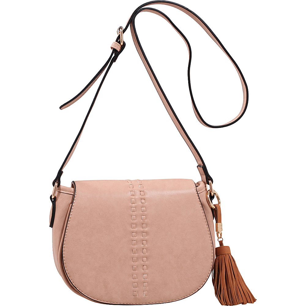 MKF Collection Rebecca Tassel Saddle Bag Mauve MKF Collection Leather Handbags