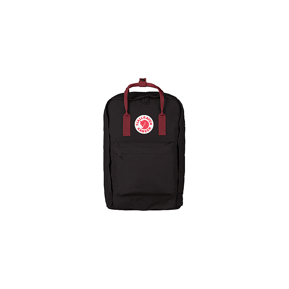 Fjallraven Kanken 17 Backpack Black Ox Red Fjallraven Laptop Backpacks
