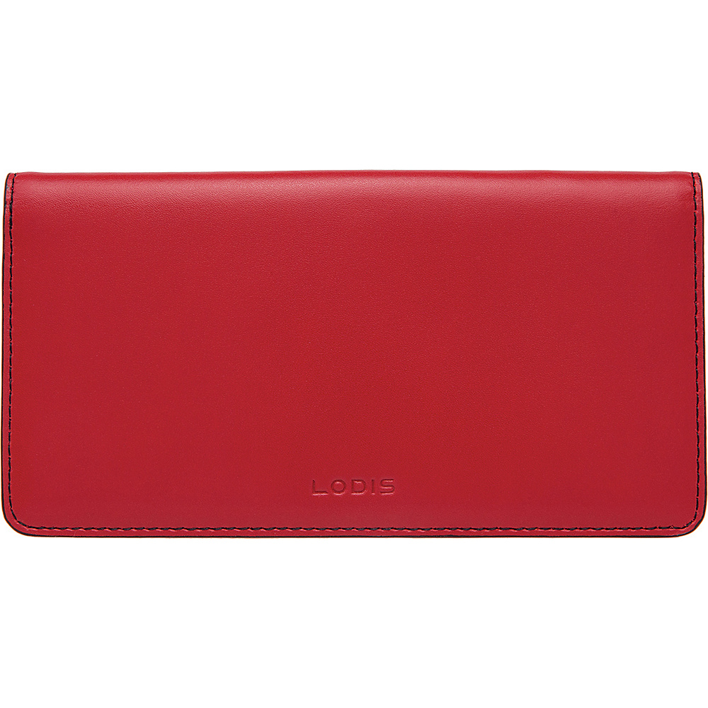 Lodis Audrey Simple Checkbook Cover Red