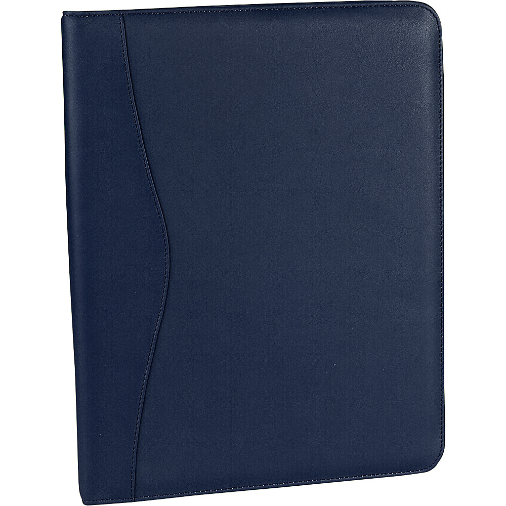 Royce Leather Deluxe Writing Padfolio Blue