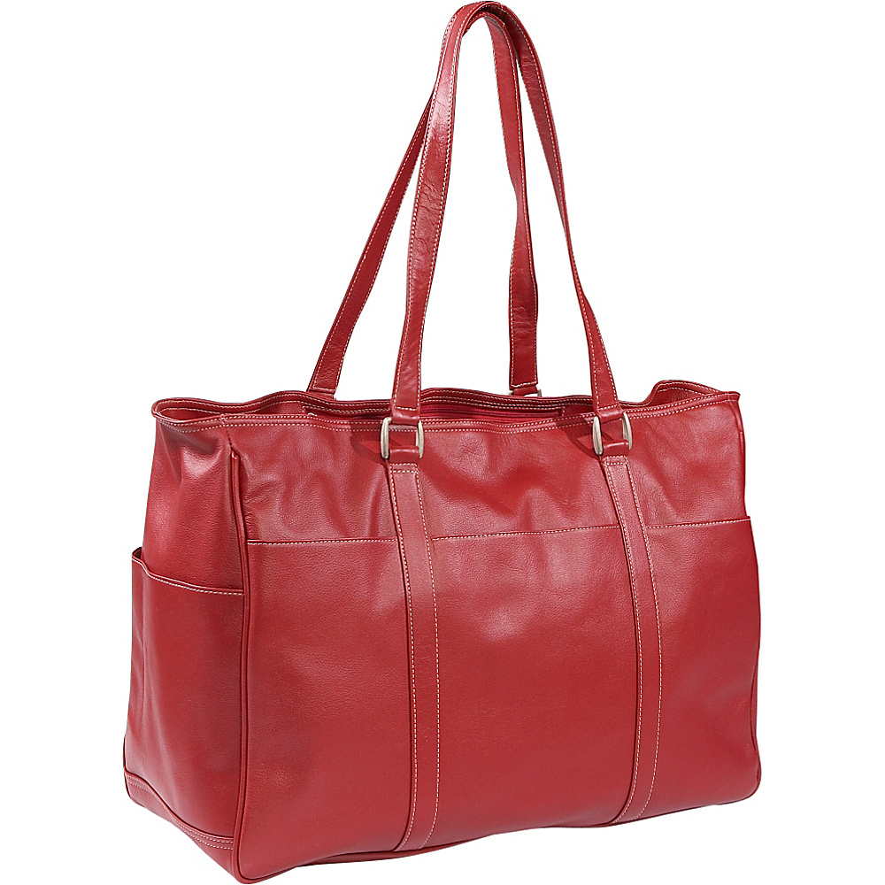 Piel Women s Large Business Tote Red