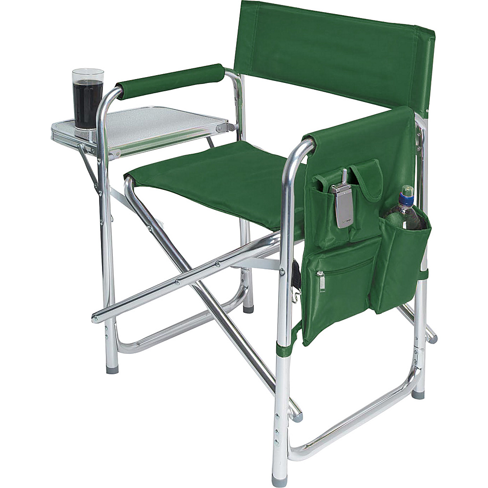 Picnic Time Sports Chair Hunter green lining