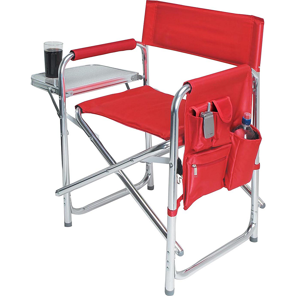 Picnic Time Sports Chair Red