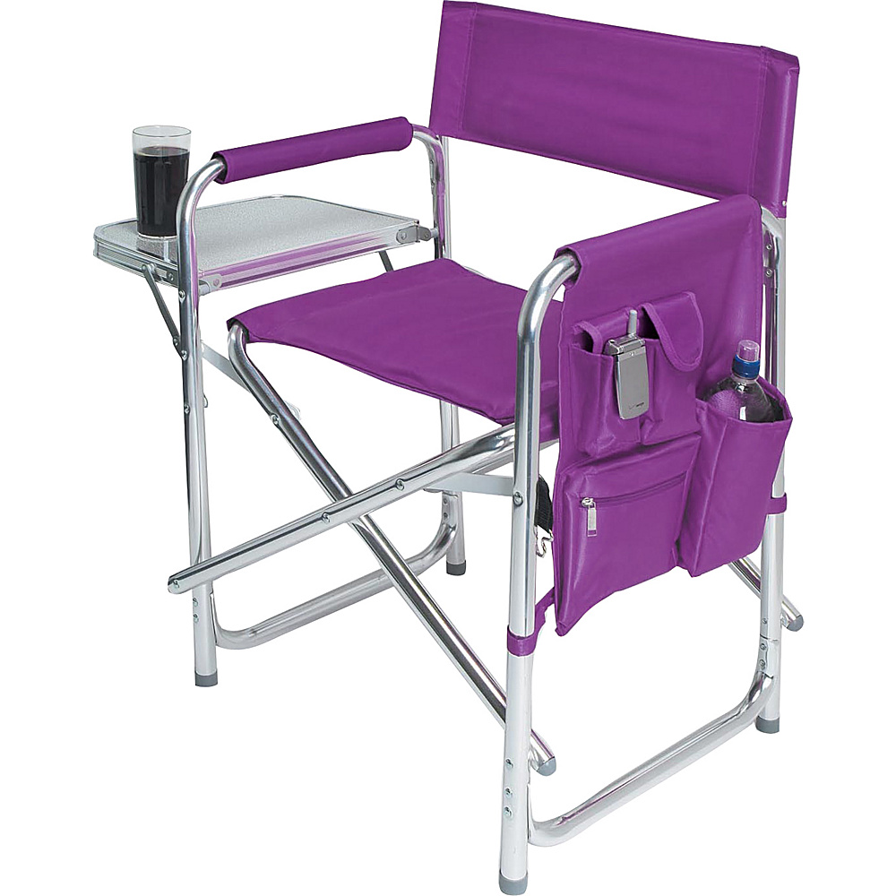 Picnic Time Sports Chair Purple