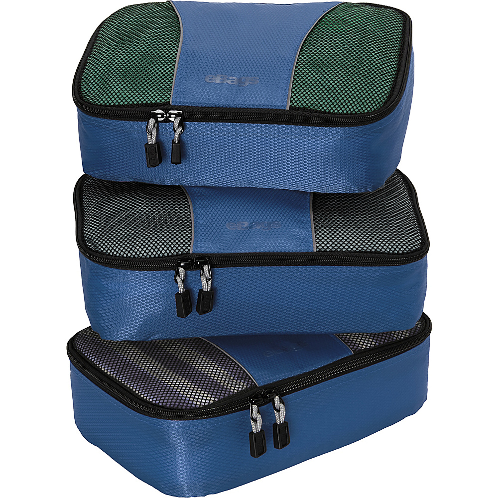 eBags Small Packing Cubes 3pc Set Denim