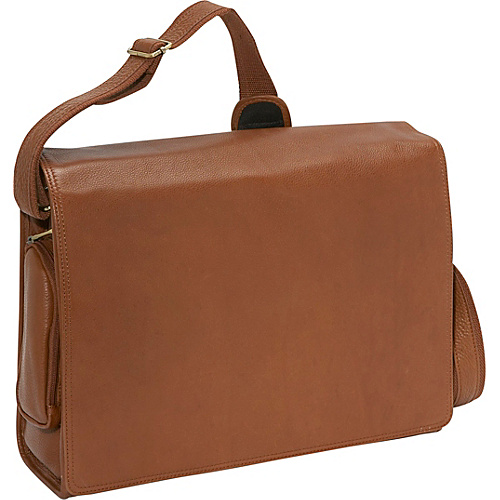 Bellino The Cancun Leather Computer Sling - Tan