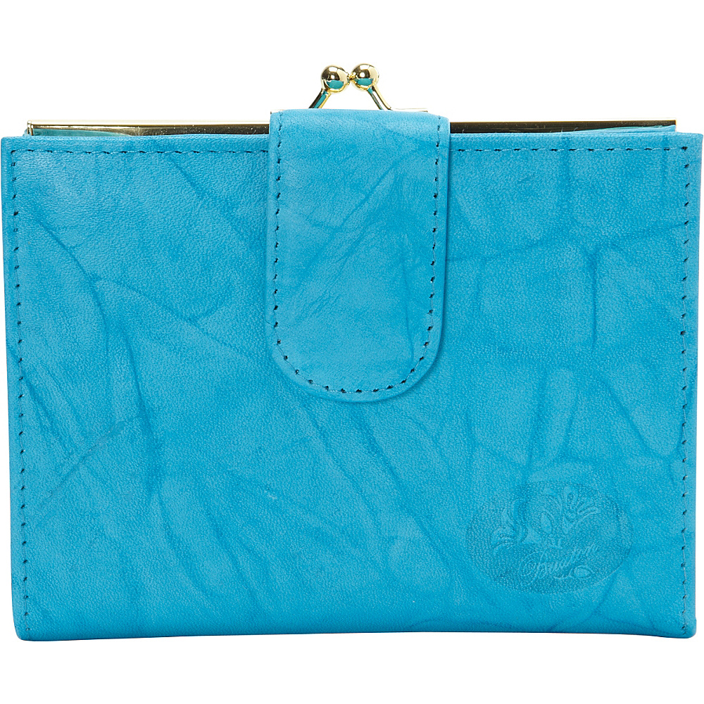 Buxton Heiress Double Cardex trade Exclusive Colors Blue Jewel Exclusive Color Buxton Ladies Clutch Wallets