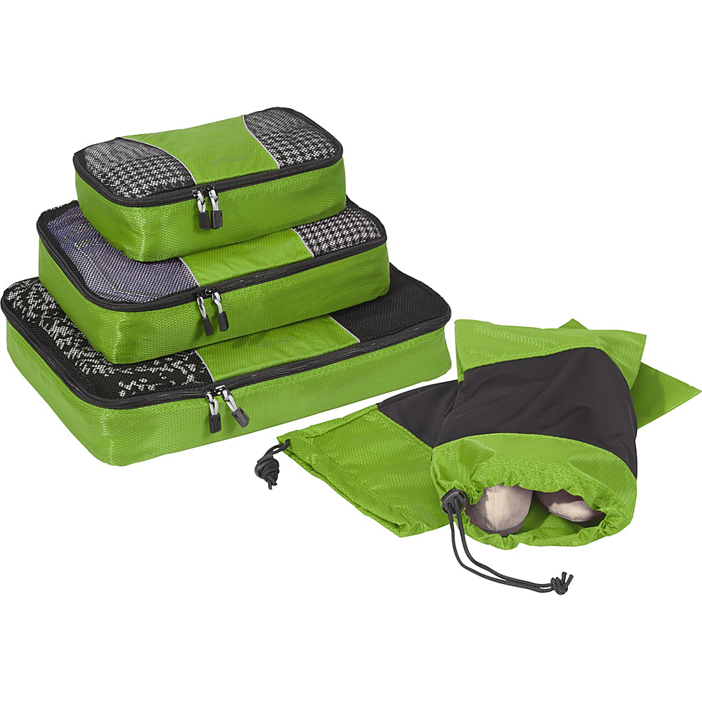 eBags Value Set Packing Cubes Shoe Sleeves Grasshopper eBags Travel Organizers