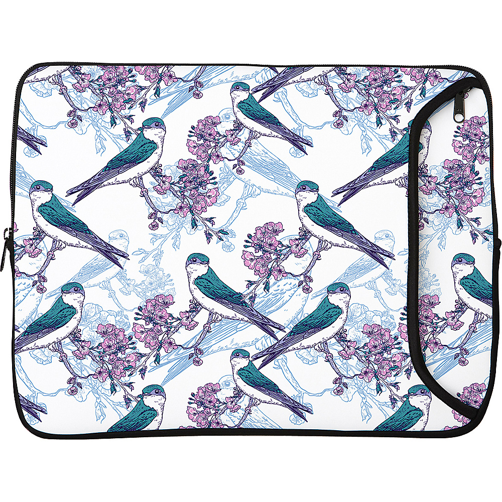 Designer Sleeves 15 Designer Laptop Sleeve Birds Cherry Blossoms Designer Sleeves Electronic Cases
