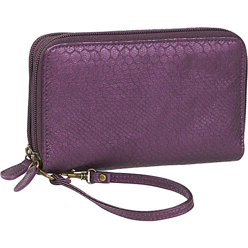 Soapbox Bags All-in-One Wallet - Purple Croc