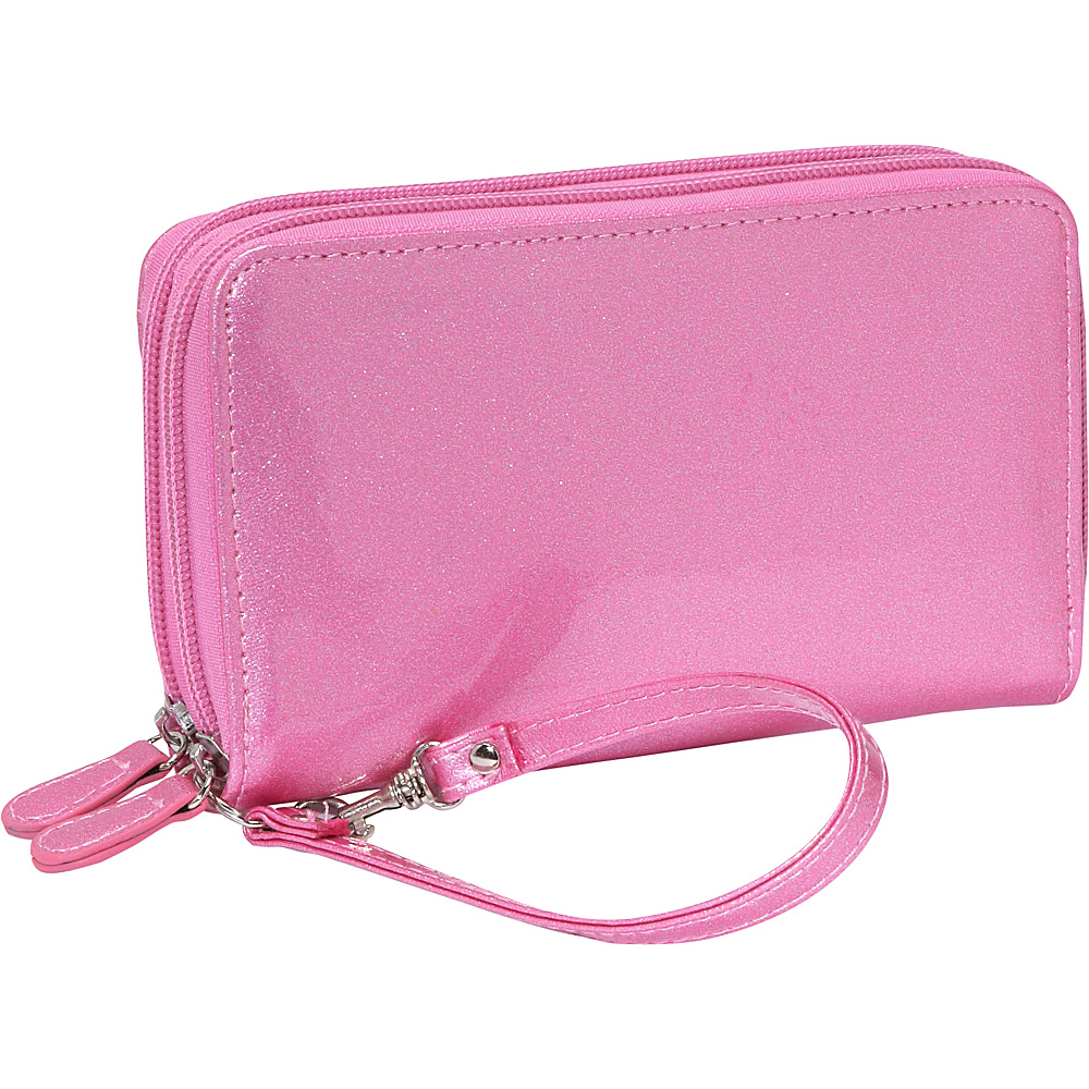 Soapbox Bags All in One Wallet Pink Glitter