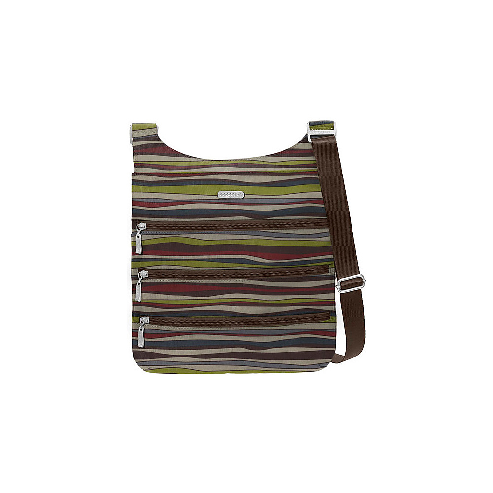baggallini Big Zipper Bagg with RFID Java Stripe baggallini Fabric Handbags