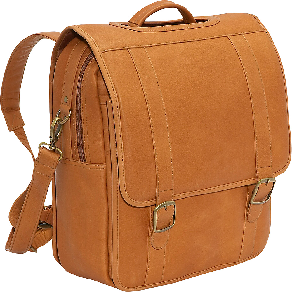 Le Donne Leather Convertible Backpack Laptop Brief