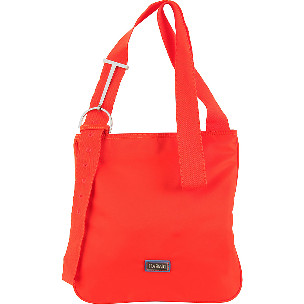 Hadaki Sponge Nylon Scoop Sling Fiery Red Solid Hadaki Fabric Handbags