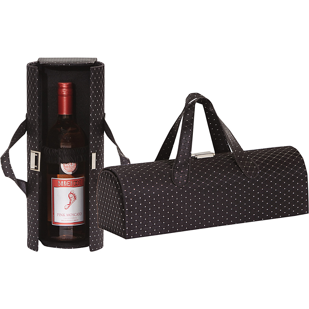 Picnic Plus Carlotta Clutch Wine Bottle Tote Black Diamond Picnic Plus Outdoor Accessories