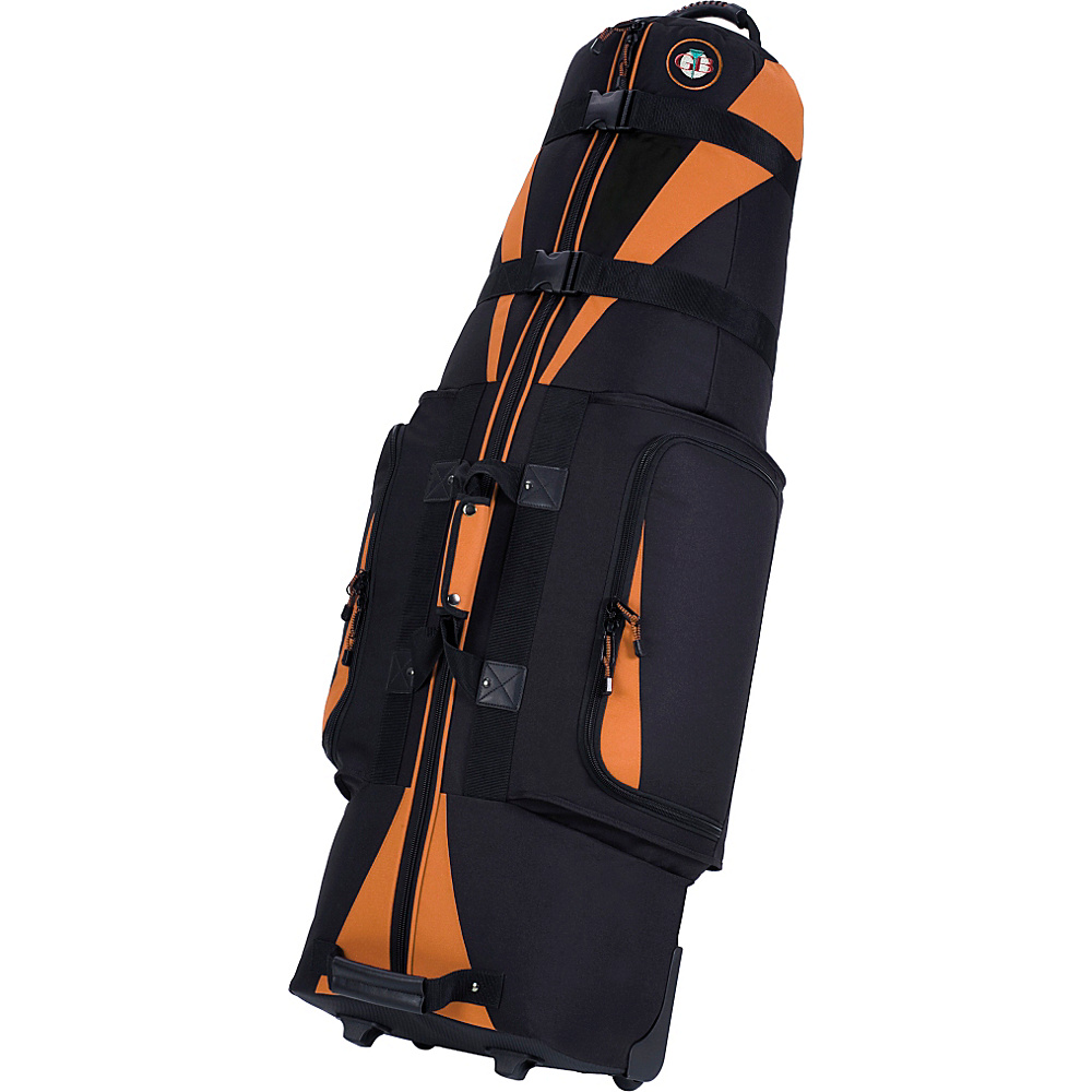 Golf Travel Bags LLC Caravan 3.0 Black Tangerine Golf Travel Bags LLC Golf Bags