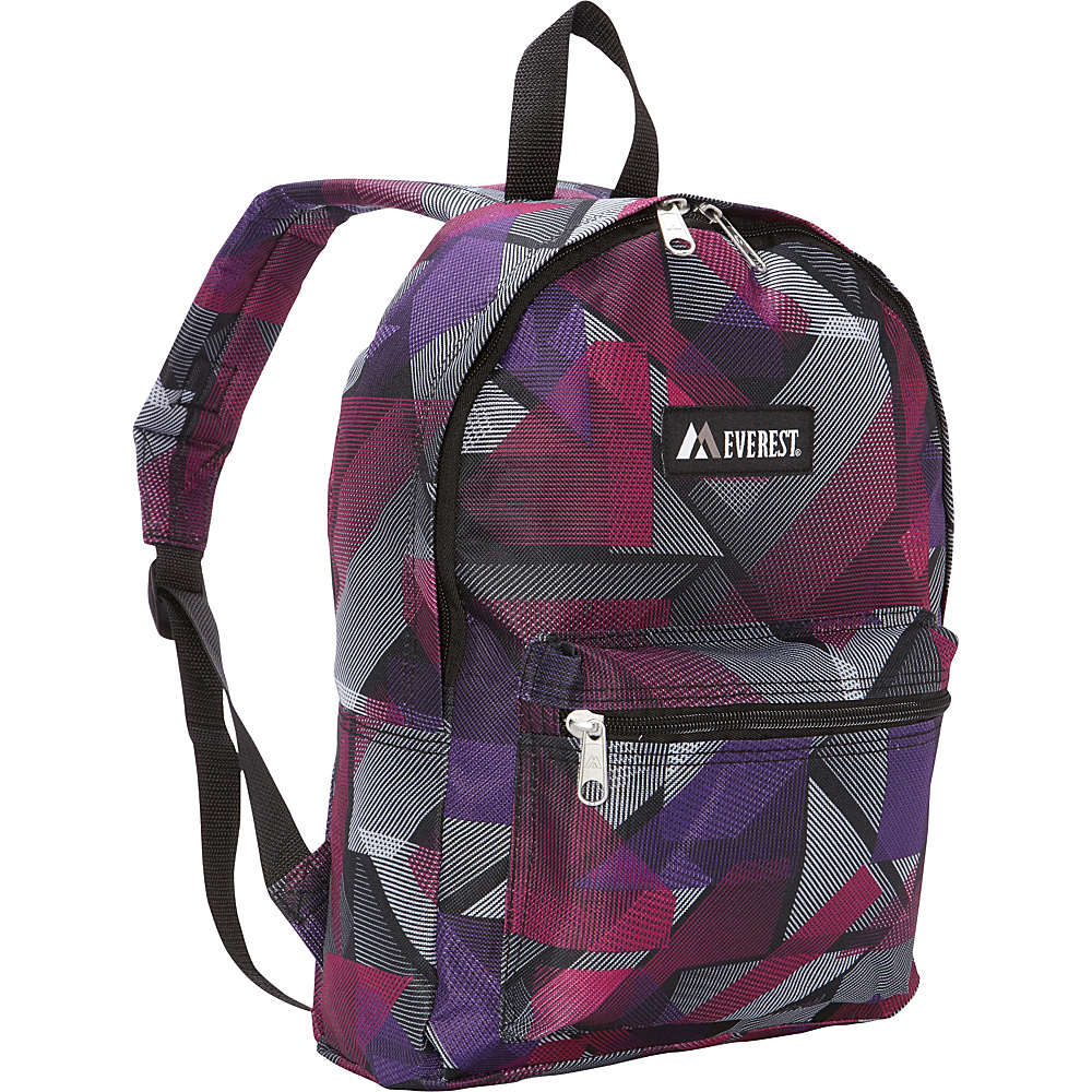 Everest Basic Pattern Backpack Purple Pink Geometric Everest Everyday Backpacks