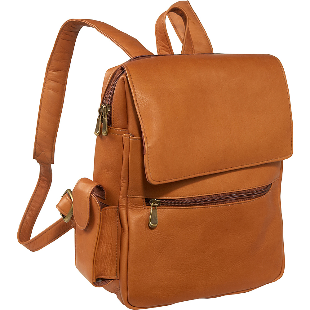 Le Donne Leather Ladies iPad eReader Backpack Tan