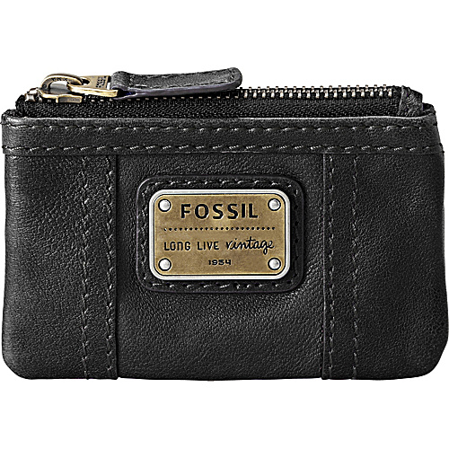 Fossil Emory Zip Coin - Black