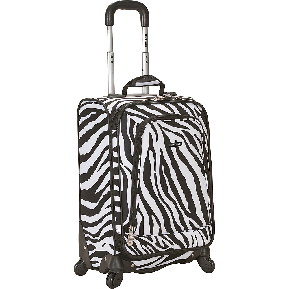 Rockland Luggage Venice 20 Spinner Carry On Zebra Rockland Luggage Softside Carry On