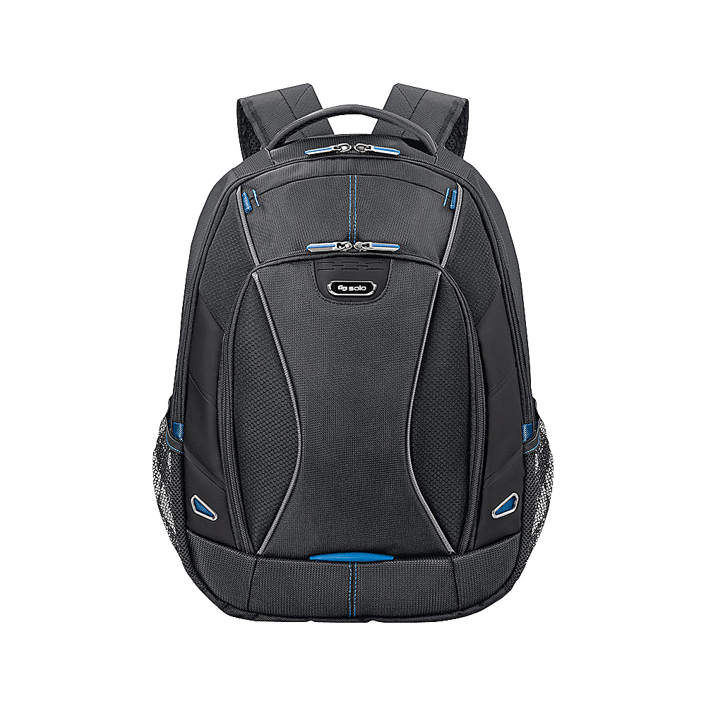SOLO Tech 17.3 Laptop and iPad Backpack Black with