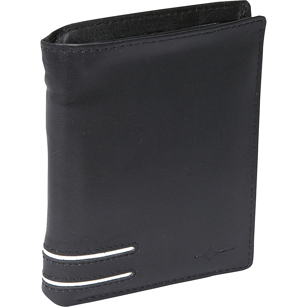 Buxton Luciano Deluxe Two Fold RFID Black