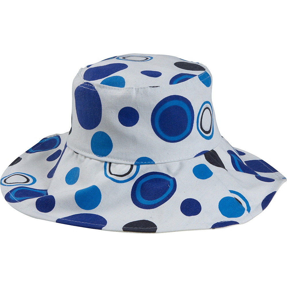 Magid Dot Print Bucket Hat Blue Dot