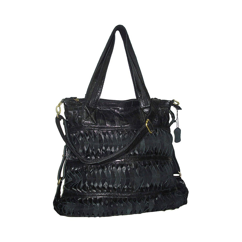 AmeriLeather Oida Tote Black AmeriLeather Leather Handbags