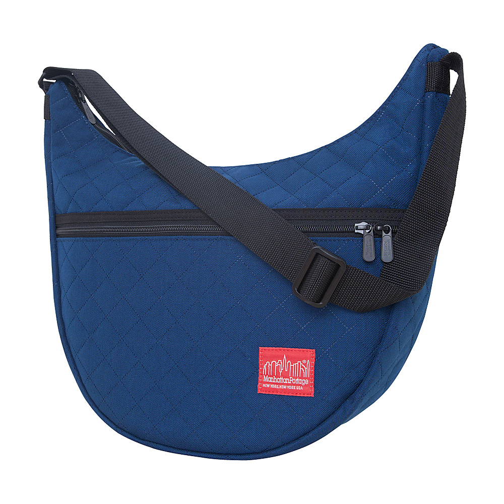 Manhattan Portage Quilted Nolita Shoulder Bag Navy Manhattan Portage Fabric Handbags