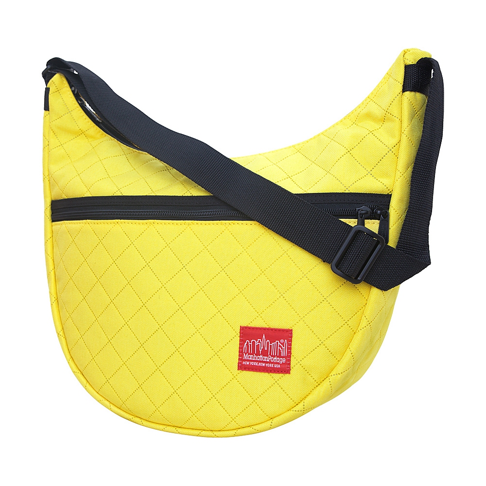 Manhattan Portage Quilted Nolita Shoulder Bag Yellow Manhattan Portage Fabric Handbags