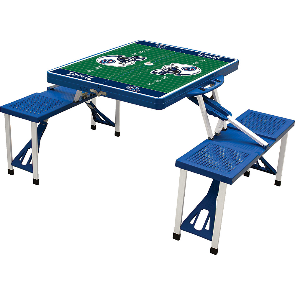 Picnic Time Tennessee Titans Picnic Table Sport Tennessee Titans Blue Picnic Time Outdoor Accessories