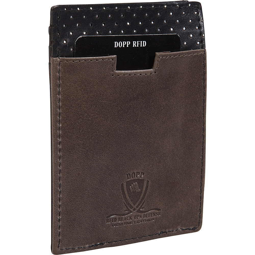 Dopp RFID Black Ops Front Pocket Money Clip Wallet Black Dopp Men s Wallets