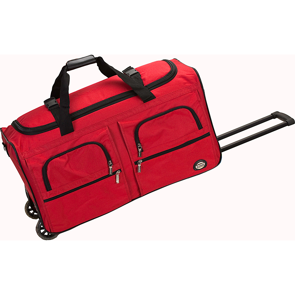 Rockland Luggage Voyage 3 36 Rolling Duffel Red Rockland Luggage Softside Checked