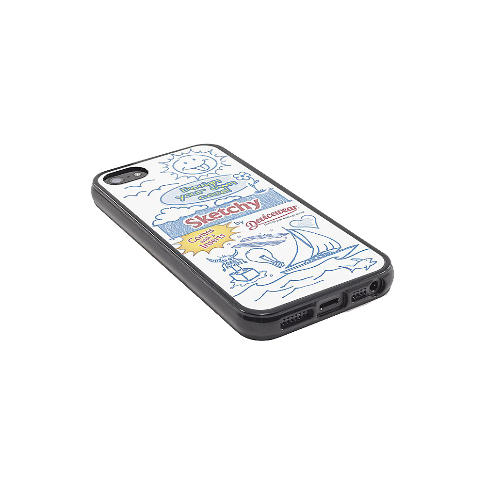 Devicewear Sketchy for iPhone SE 5 Design Your Own! Black Devicewear Electronic Cases