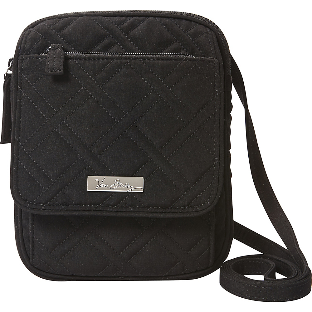 Vera Bradley Mini Hipster Crossbody Solids Black Vera Bradley Fabric Handbags